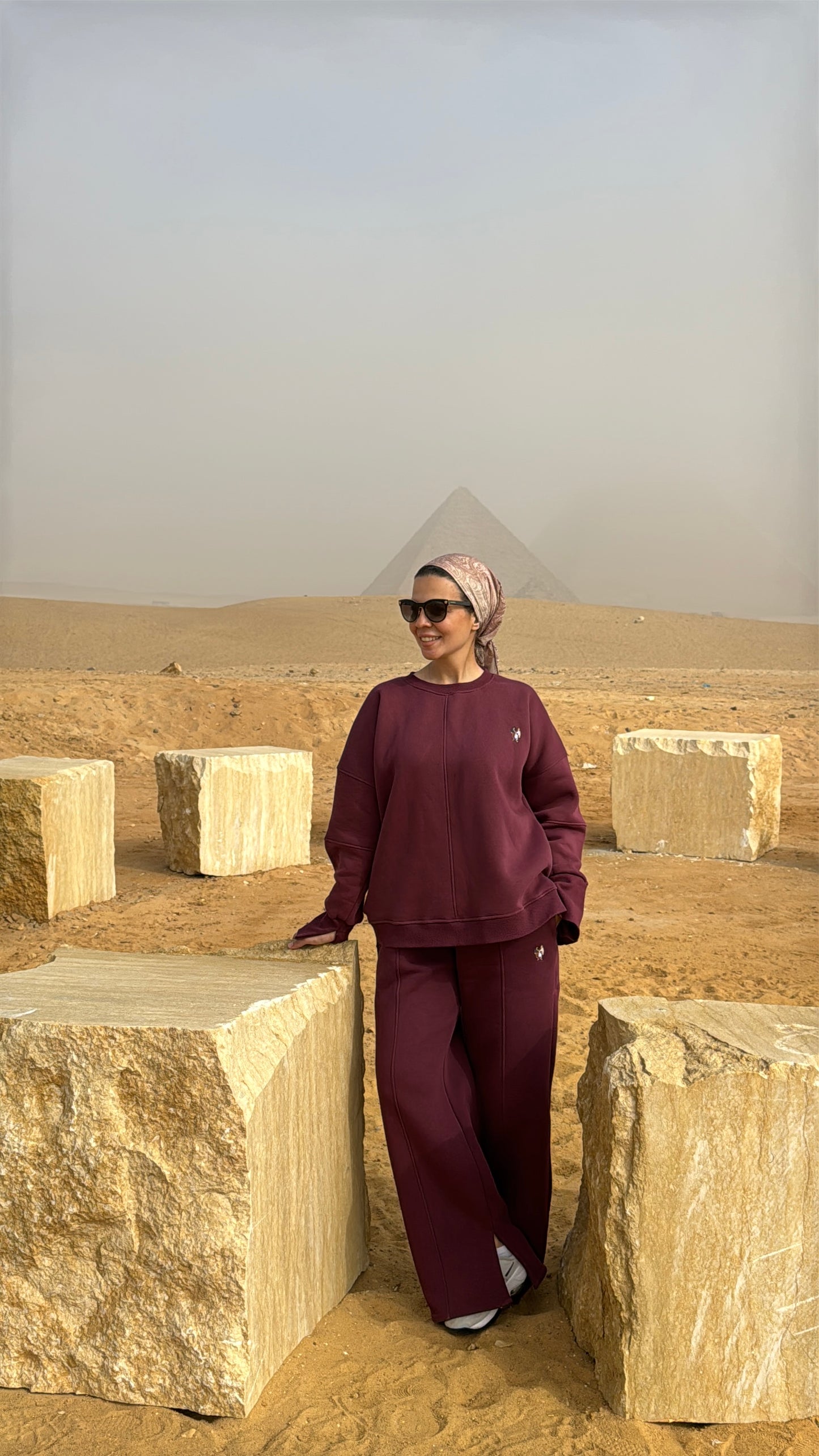 Burgundy Oversized Comfy Set