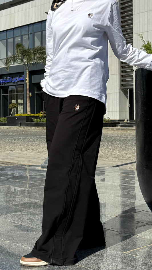 - Wide-Leg oversized Cotton Sweatpants