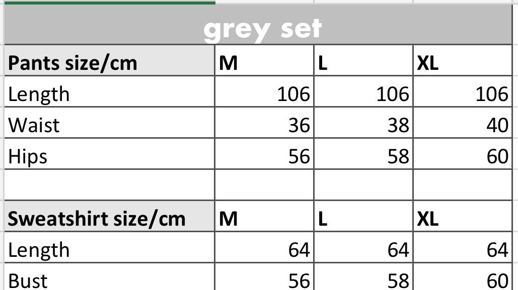 Grey Basic Comfy Set