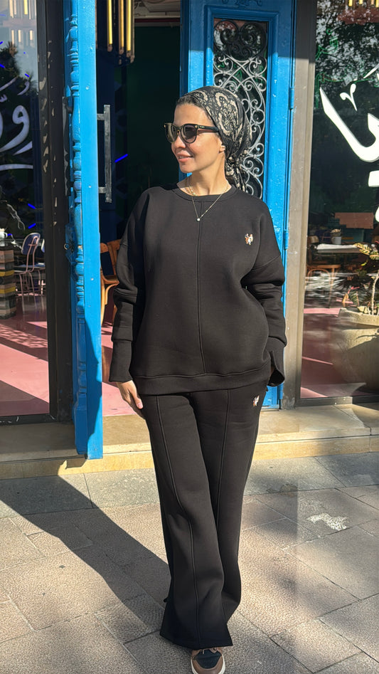 Black Oversized Comfy Set