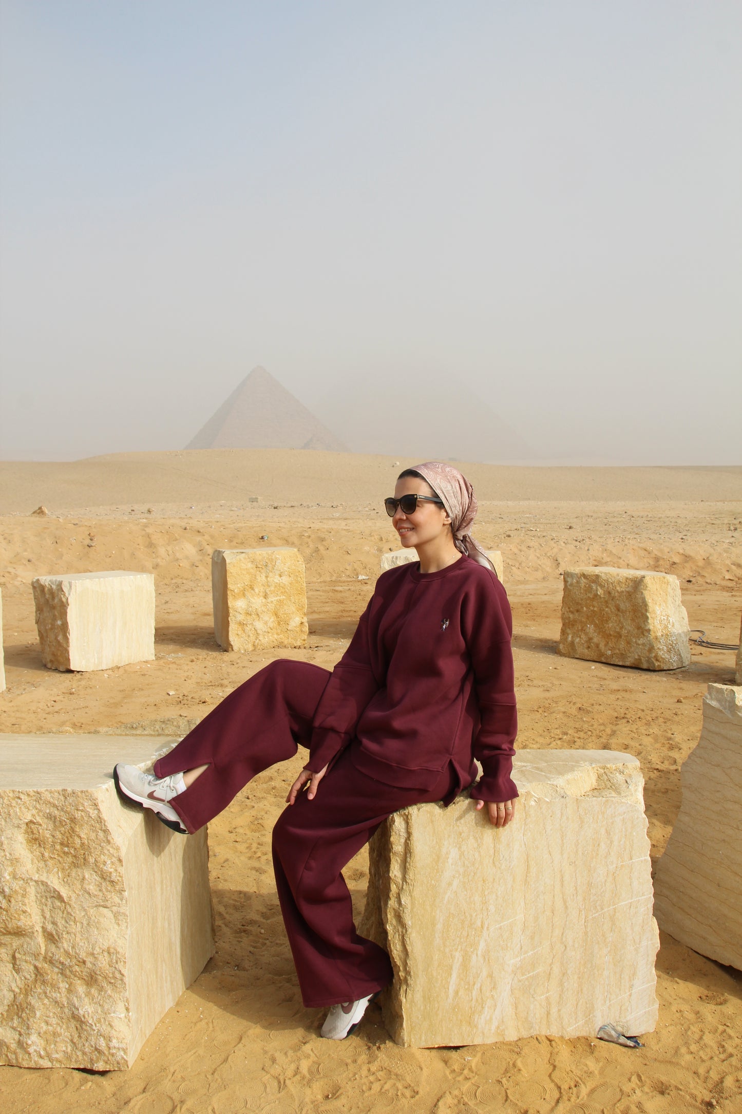 Burgundy Oversized Comfy Set