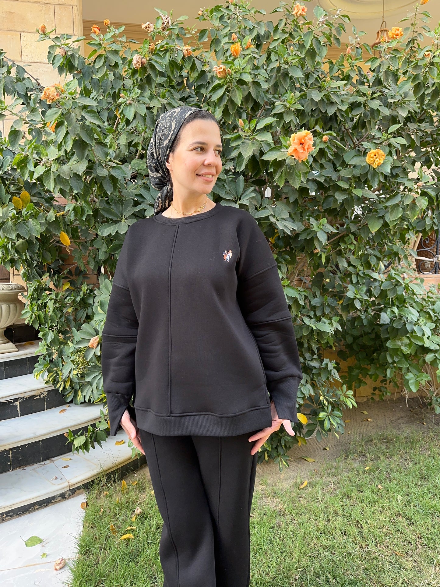 Black Oversized Comfy Set