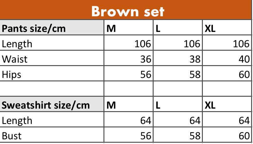 Brown Basic Comfy Set